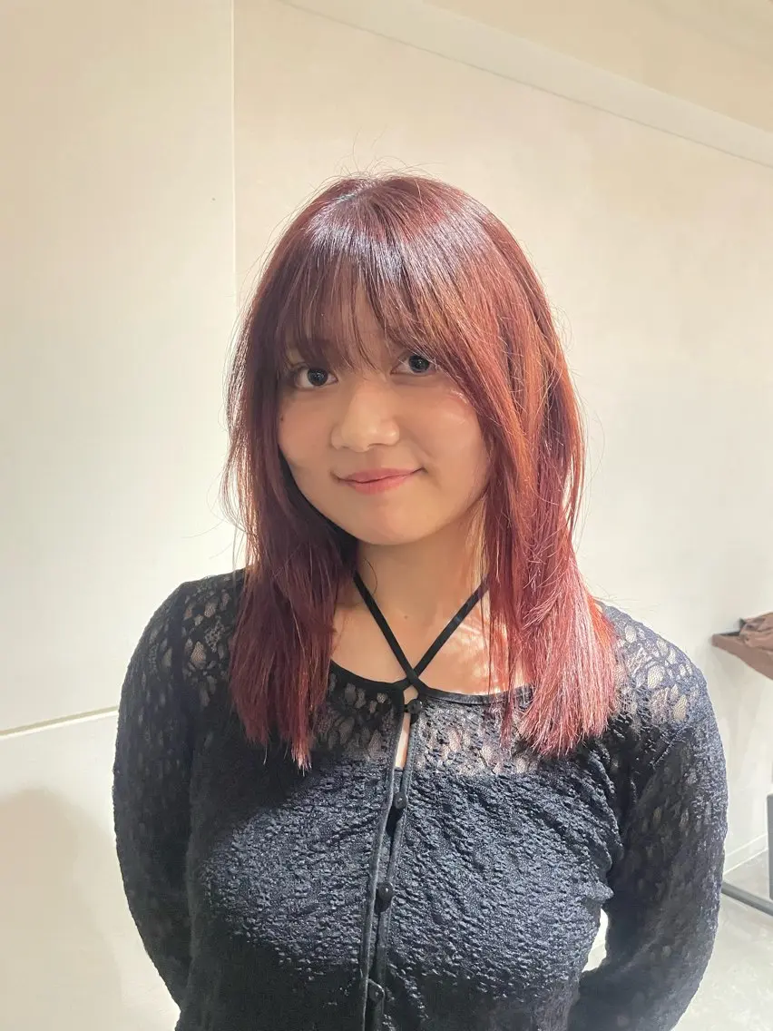 カラー ヘアカラー 天王町×艶感 カラー 🍒サヤ🍒のヘアスタイル