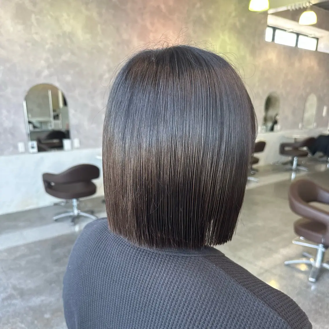 ミディアム カット 町田 里奈のヘアスタイル