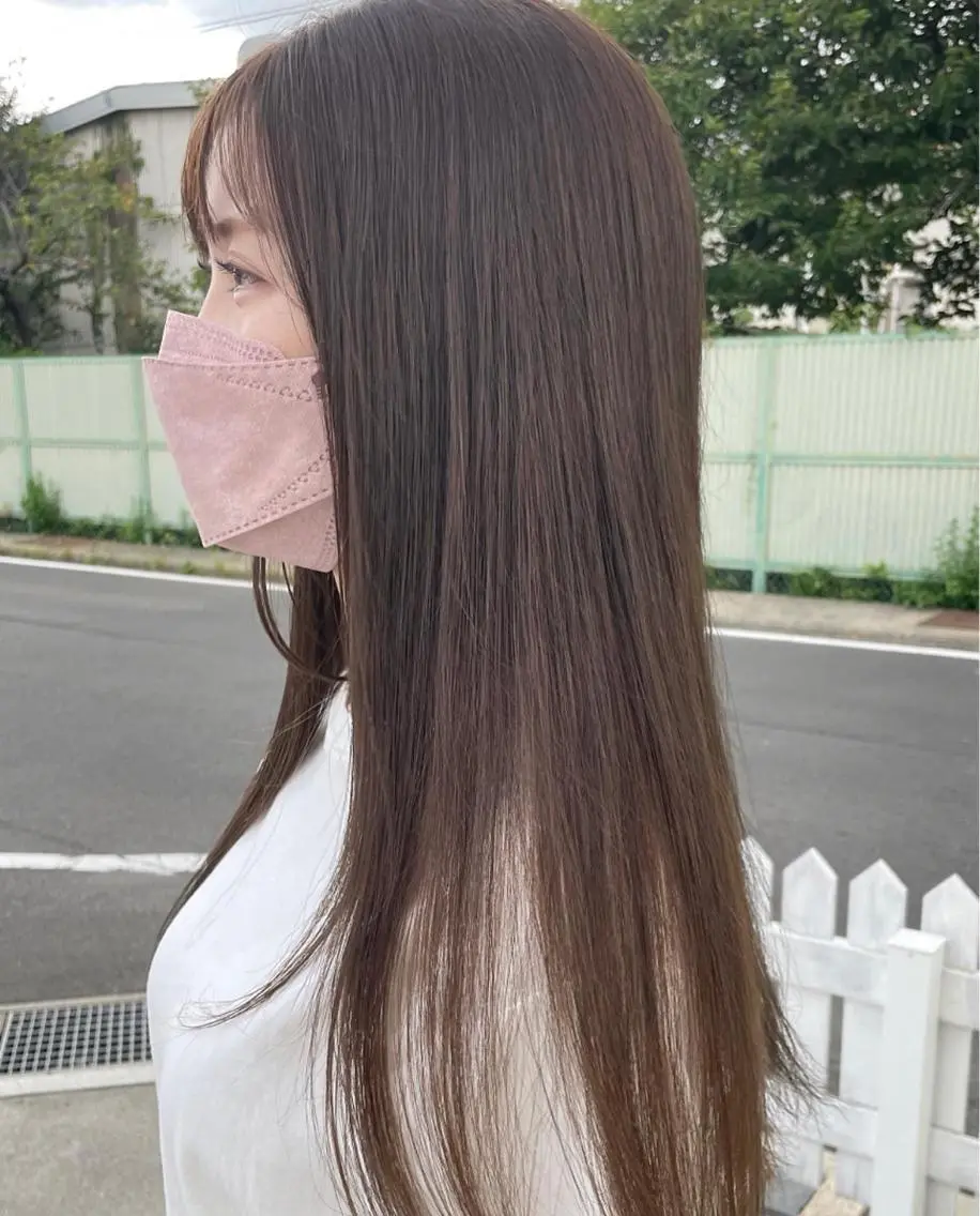 🪻透明感カラー（ケア剤入り）＋トリートメント⸜‪ෆ‪⸝‍の写真