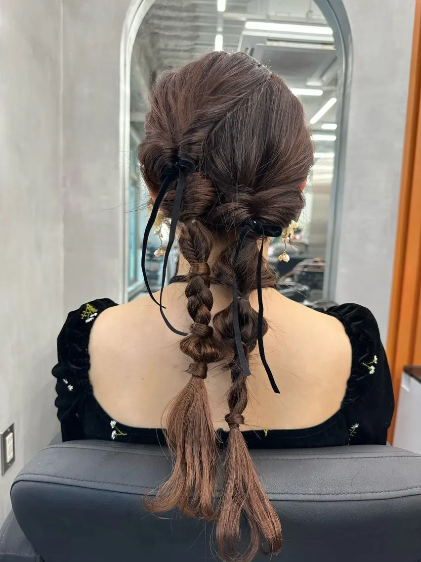 ロング ヘアアレンジ ヘアセット 長畑 光紀のヘアスタイル