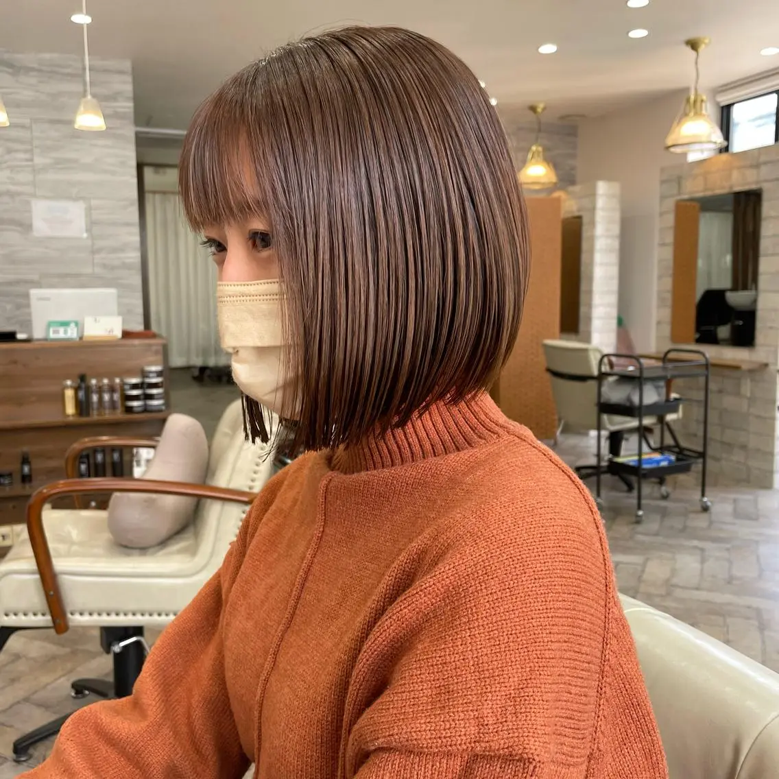 ショート カラー カット ヘアカラー 縮毛矯正 髪質改善 中川　翔のヘアスタイル