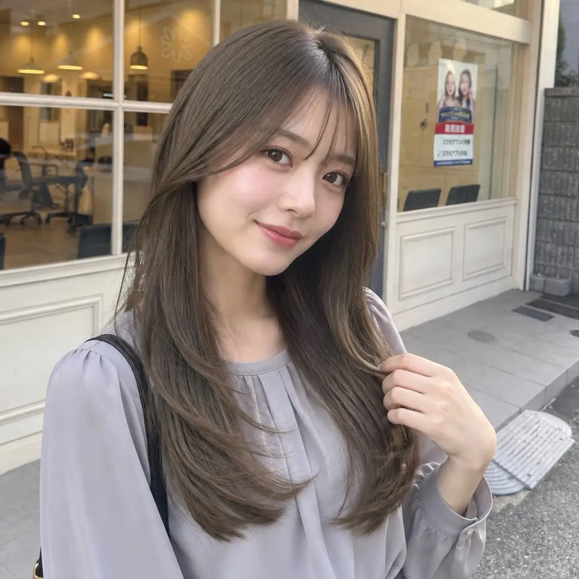 ロング REON 髪質改善  縮毛矯正のヘアスタイル