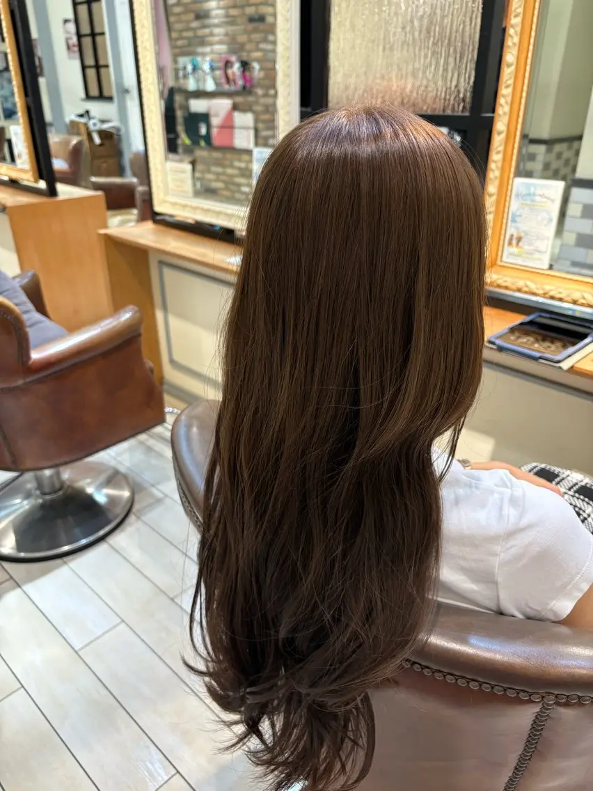 【平日限定】ワンカラー(ブリーチなし) + 3step treatment✨の写真