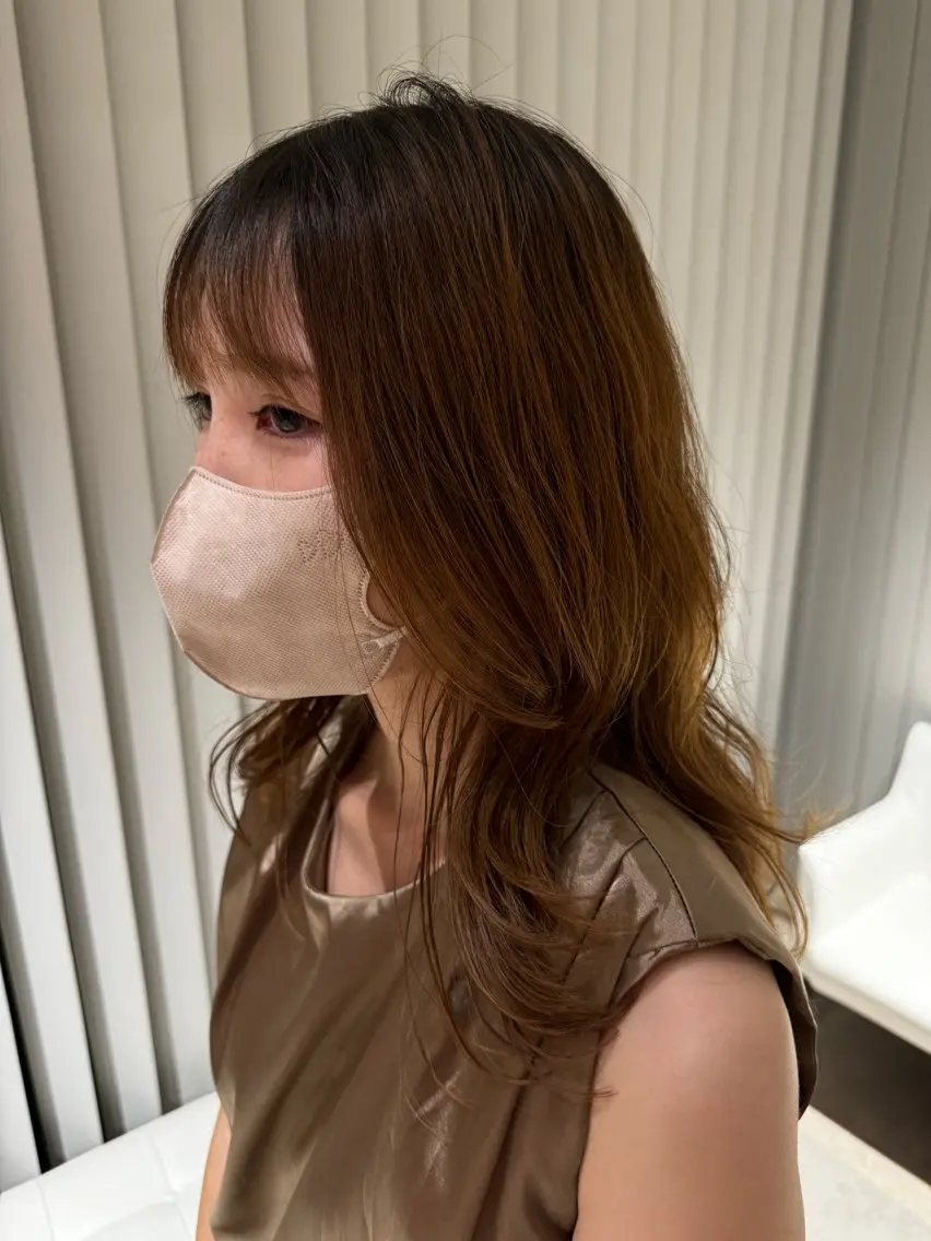 ロング パーマ カットモデル募集 🔥中浜　稜のヘアスタイル