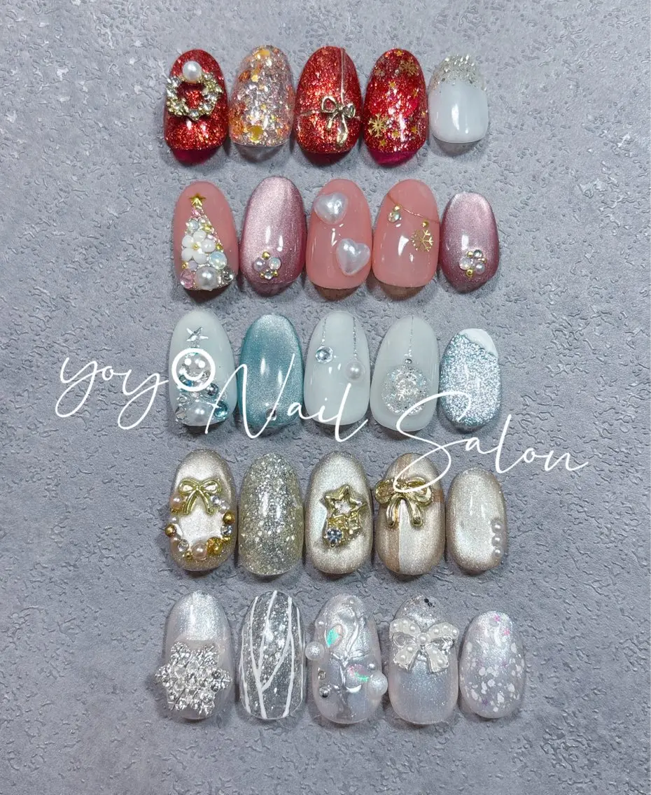 ネイル アートネイル マグネットネイル 冬ネイル クリスマス 💫ゆか_ Nailartistのネイルデザイン