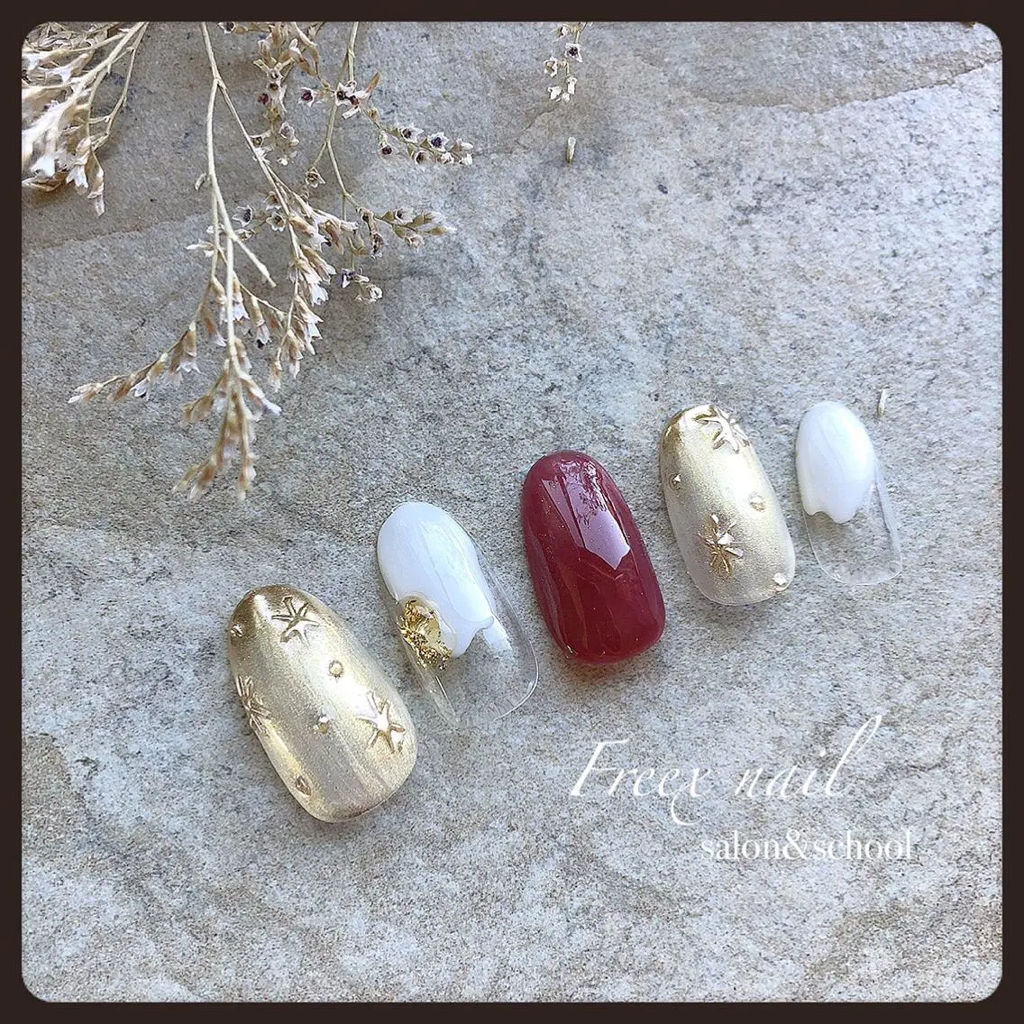 ネイル 冬ネイル ハンドネイル ハンドケア freex nail /ニュアンス/個性派のネイルデザイン