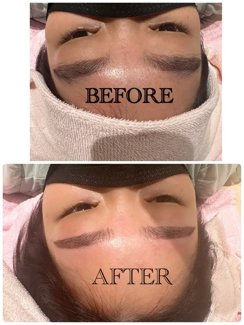 眉スレッティング（新規3300円）ご予約は15時以降になりますの写真