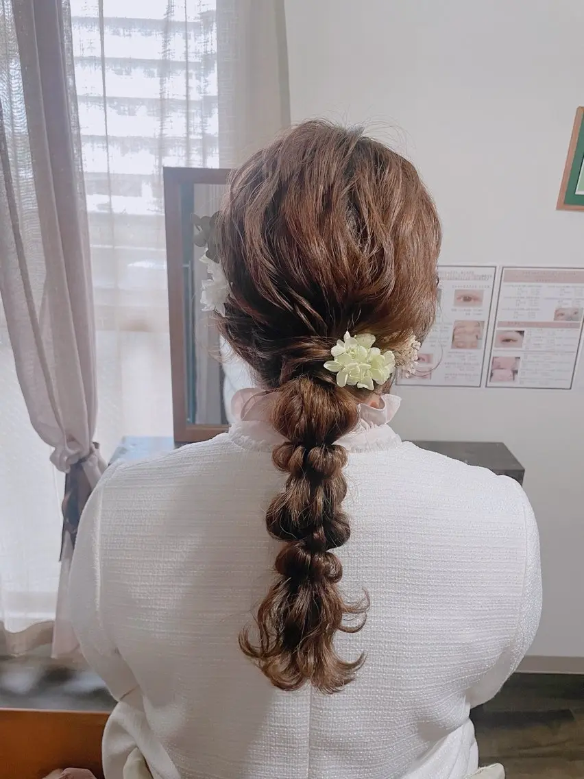 ヘアアレンジ ヘアセット サロンデアトリエ 愛沙花のマツエク・マツパデザイン