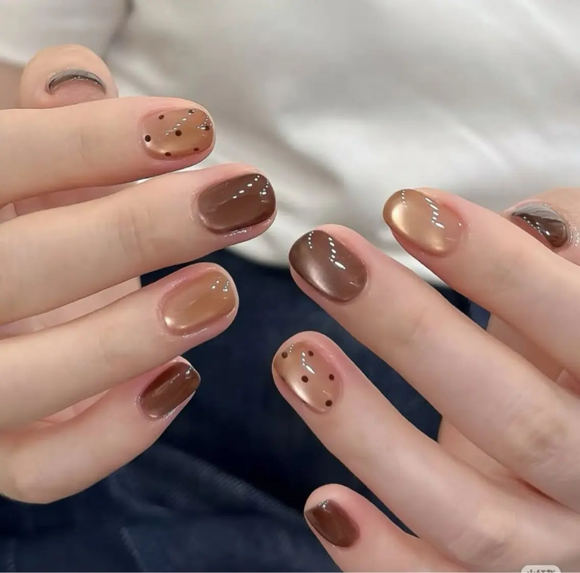 ネイル マグネットネイル シンプルネイル Gemini nail.Yukiのネイルデザイン