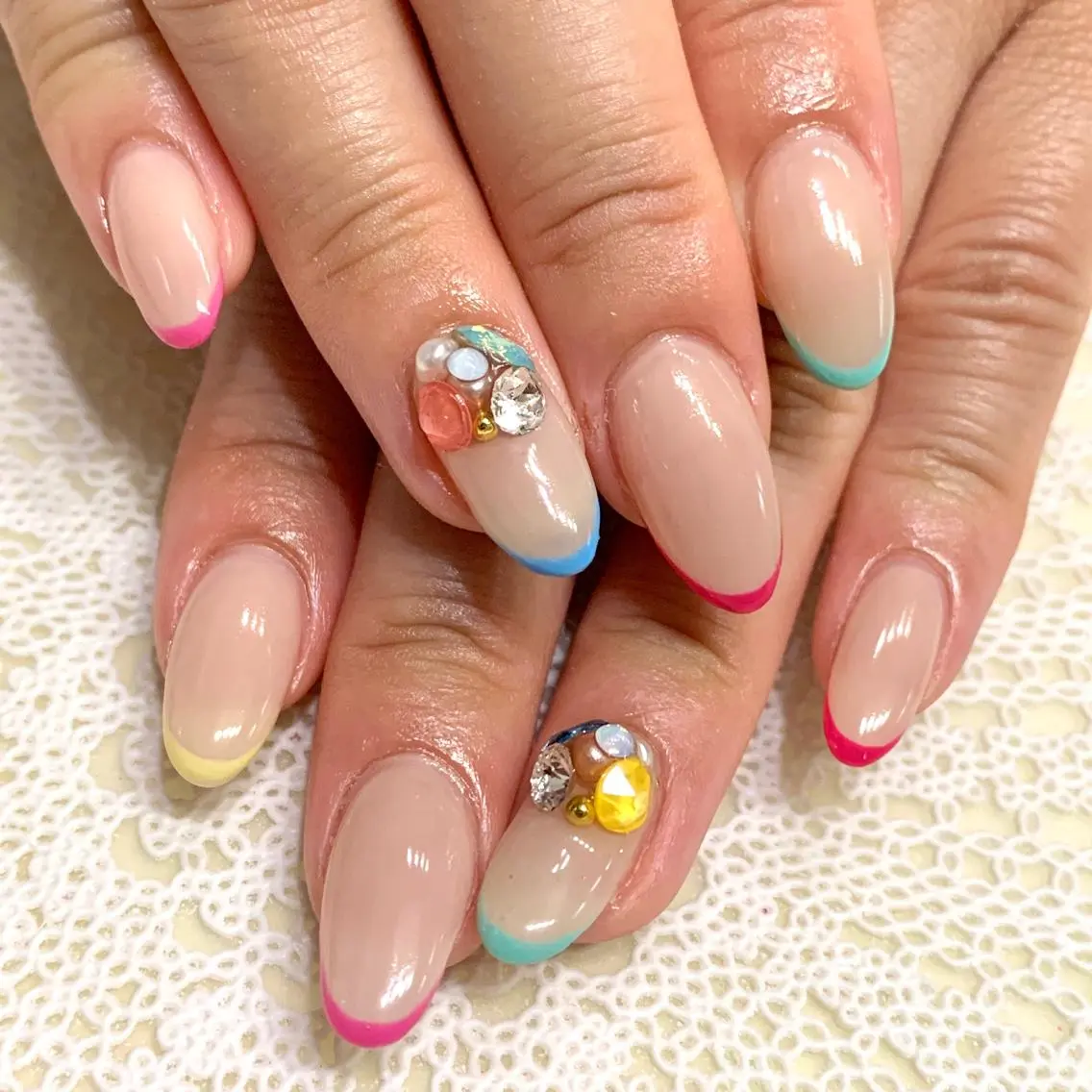ネイル フレンチネイル nonaMe 森のネイルデザイン