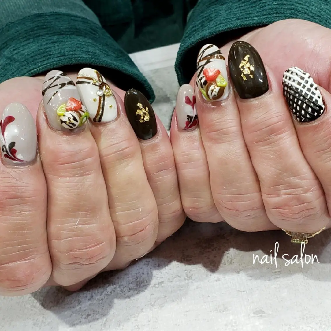 ネイル バレンタイン ハンドネイル Nail salon Dioのネイルデザイン