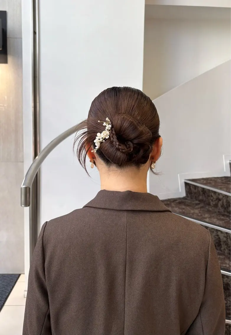 ヘアアレンジ ヘアセット BiBi 藪 菜月のヘアスタイル