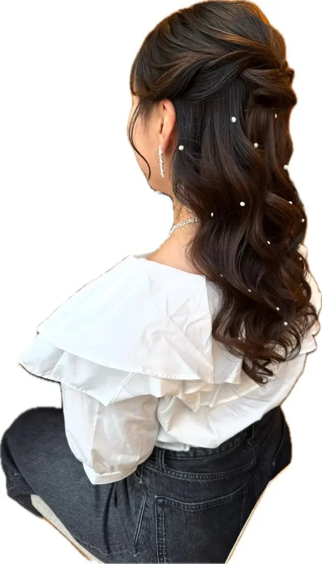 ヘアアレンジ ハーフアップ ヘアメイク naomiのその他イメージ