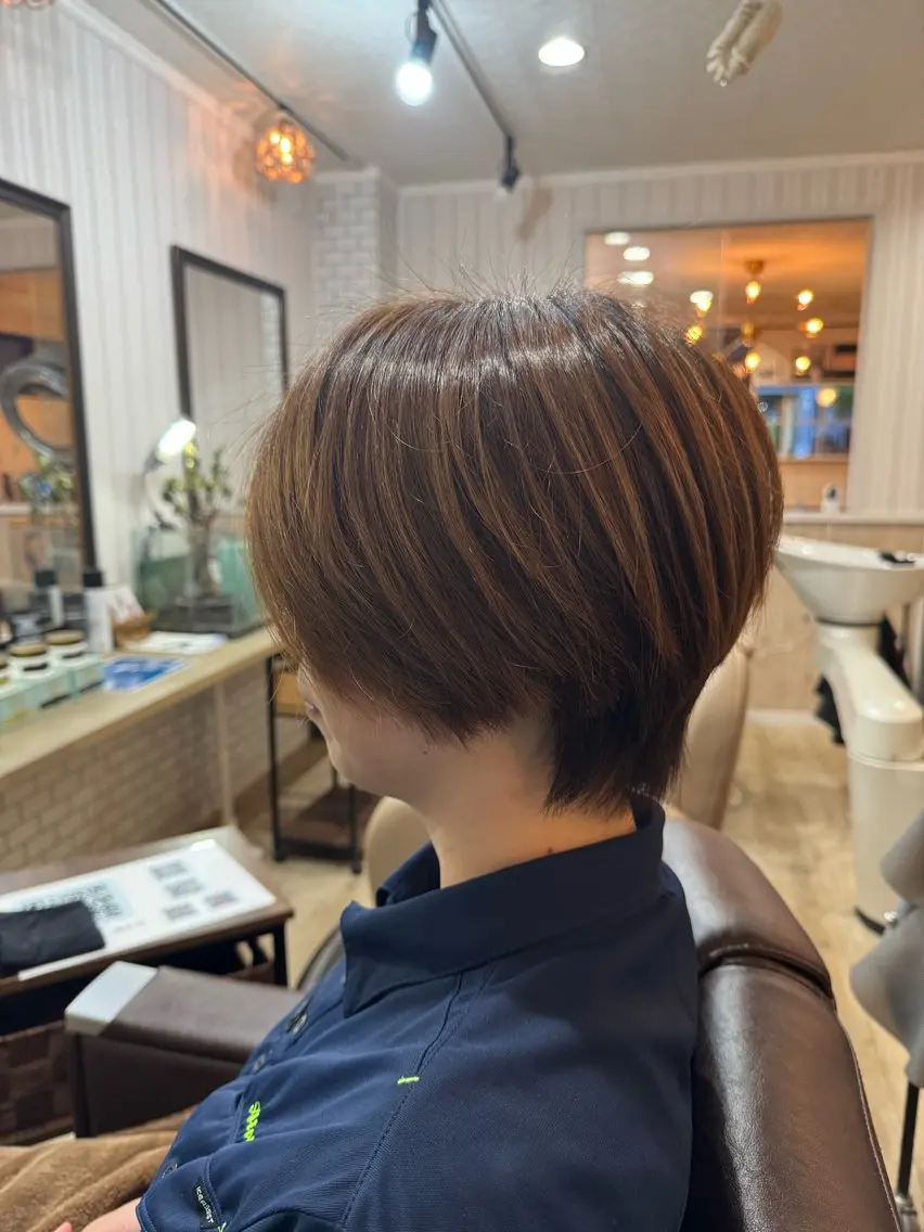 ショート ボブ ショートヘア ウルフカット 樋口 まさみのヘアスタイル
