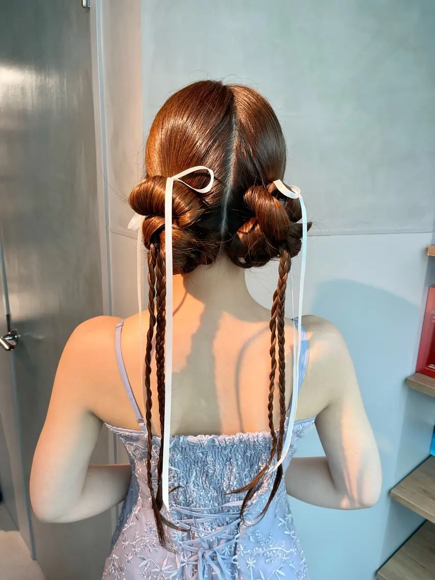 ヘアアレンジ 結婚式・ブライダル 卒業式のヘアスタイル ヘアセット charm《銀座》 ヘアセット/縮毛矯正のヘアスタイル