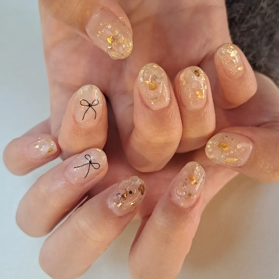 ネイル アートネイル ジェルネイル キラキラネイル 持ち込み ニュアンスネイル ハンドネイル Nail mood デザイン持ち込みokのネイルデザイン