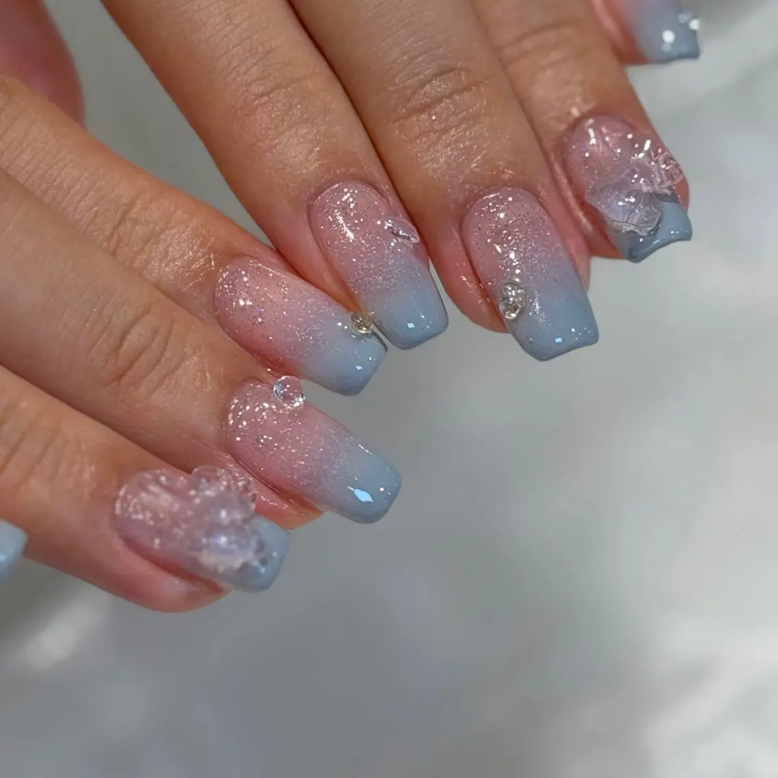 ネイル アートネイル 夏ネイル yume 🎀大人ガーリー🎀のネイルデザイン