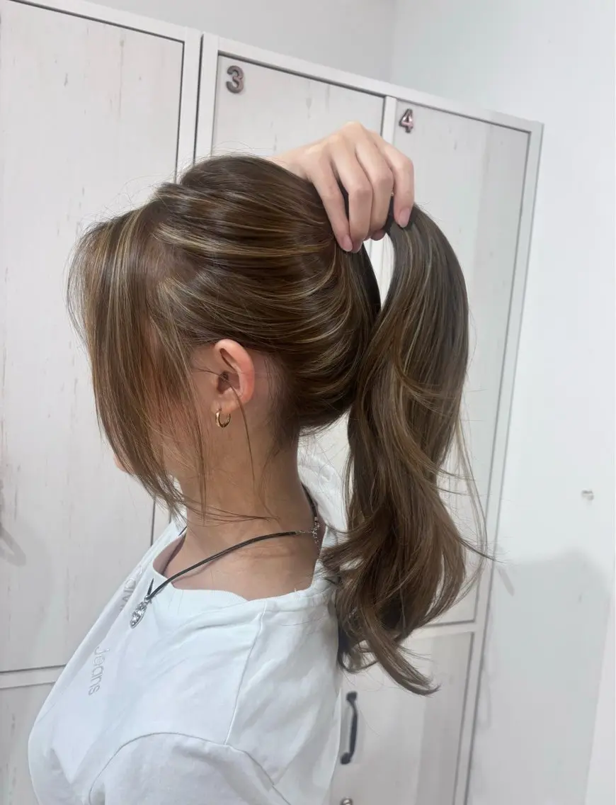 [ 2名様限定！]透明感ハイライト♬.*ﾟブリーチWカラーの写真