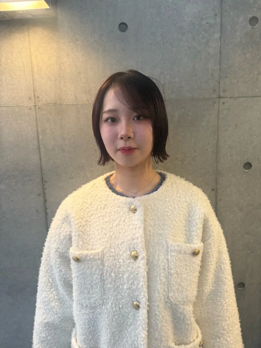 ミディアム カラー ミディアムレイヤー アッシュ ベージュカラー ブリーチ 透明感カラー カット ヘアカラー トリートメント 誰より丁寧なカット/ 小林輝/レイヤーのヘアスタイル
