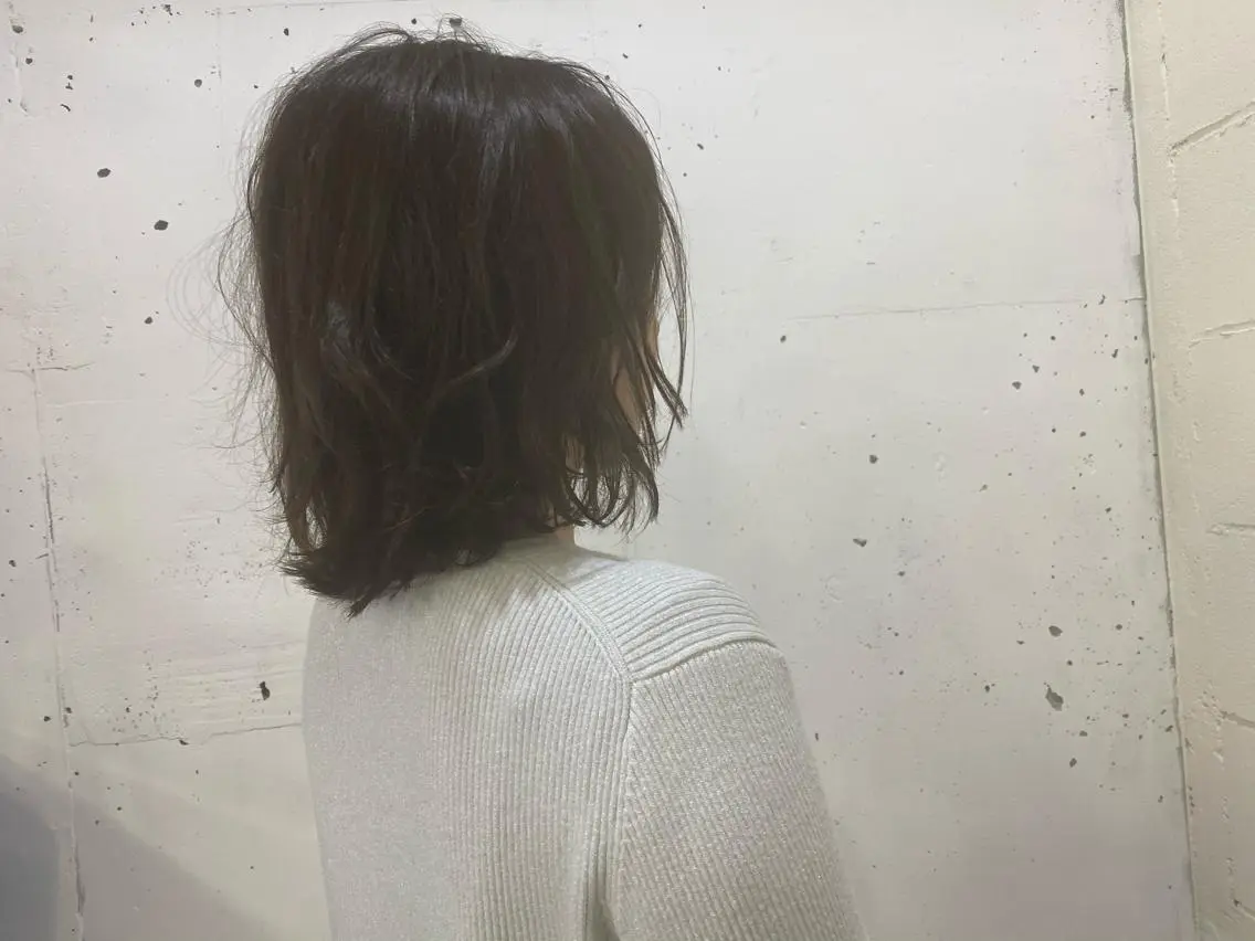 ミディアム カラー パーマ オーナースタイリスト 佐藤のヘアスタイル