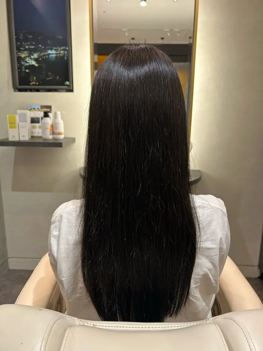 ロング カラー 透明感カラー ヘアカラー トリートメント 天王寺/HOOP/ 城山悠蘭のヘアスタイル