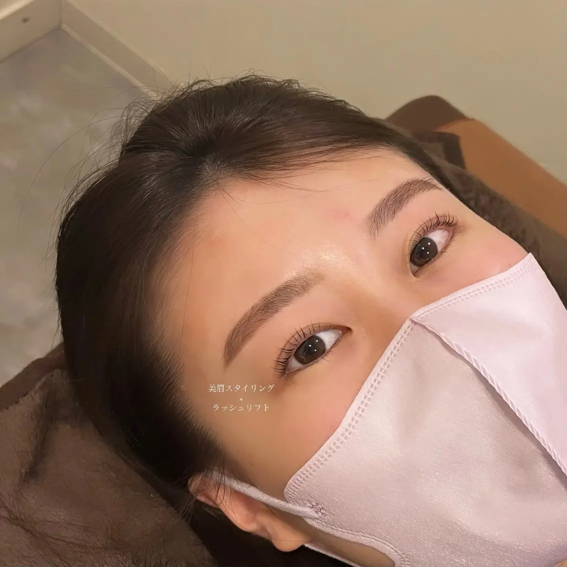 マツエク・マツパ レイヤー/透明感艶 カラー丸山ななほのヘアスタイル