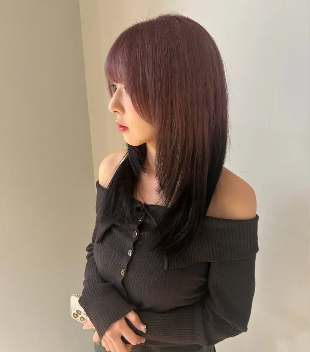 ロング カラー ブリーチ funnu ⋆꙳なつみのヘアスタイル
