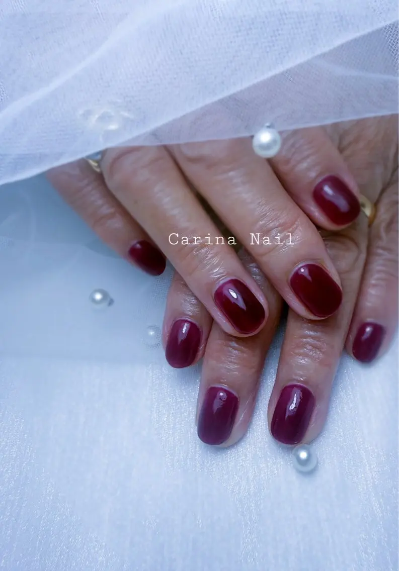 ネイル ワンカラーネイル シンプルネイル Carina Nailのネイルデザイン