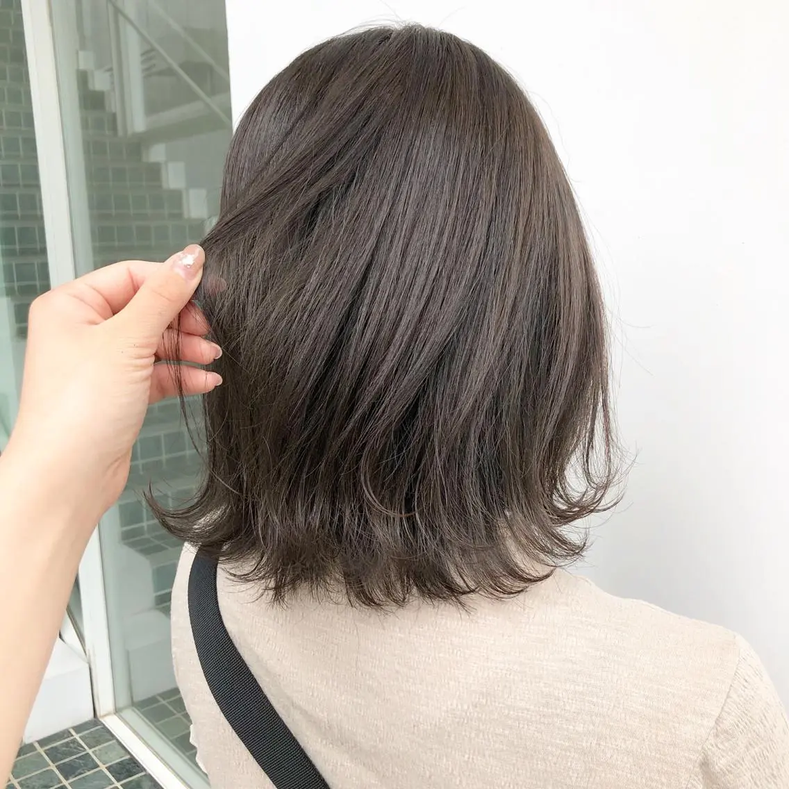 ミディアム 中川 結のヘアスタイル
