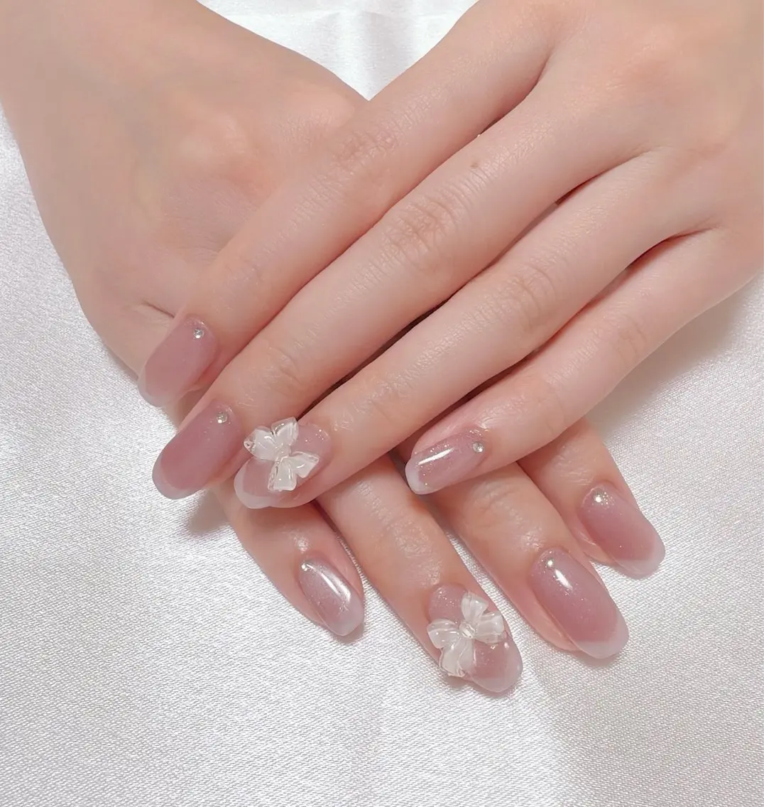ネイル マグネットネイル ピンク nail lumièreのネイルデザイン