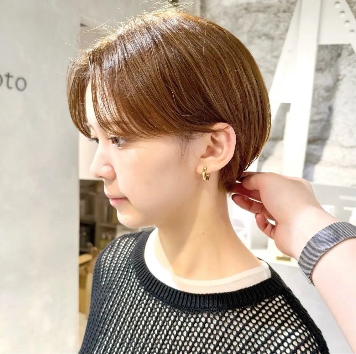ショート カット ヘアカラー 骨格診断で絶対可愛い ✨丸みショート✨凌弥のヘアスタイル
