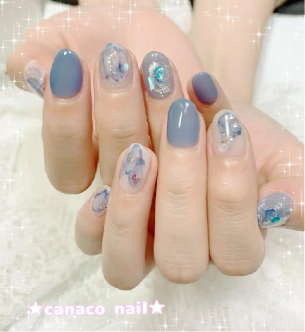 ネイル ニュアンスネイル ハンドネイル ハンドケア ベテランネイル cnc  nailのネイルデザイン