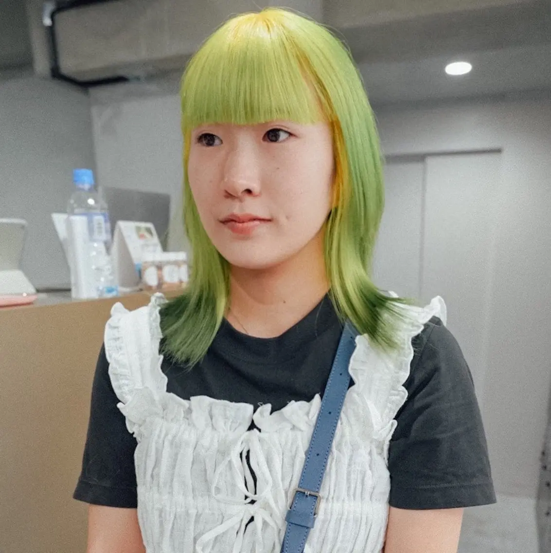 ミディアム カラー ヘアアレンジ カット ヘアカラー トリートメント 前田 陽南子のヘアスタイル