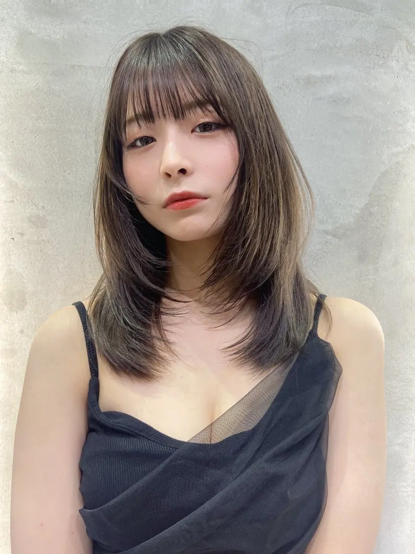 韓国ヘアに特化🫧前髪の美髪縮毛矯正🇰🇷➕カット🇰🇷3ステップのダメージ補修トリートメント付き✨の写真