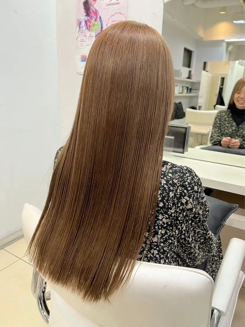 ロング ヘアカラー [髪質改善カラー] 光^._.^のヘアスタイル