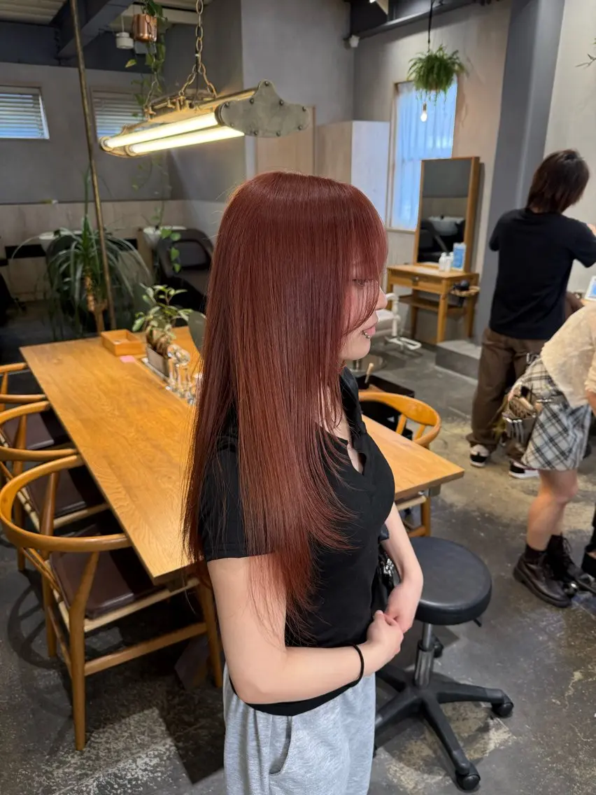 ❤️❤️暖色カラー+つやトリートメント🍒🍓の写真