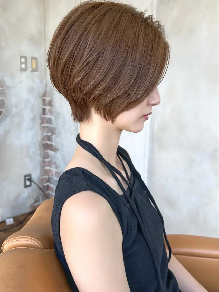 ショート カラー ショートボブ ボブ 似合わせカット ショートヘア 小顔カット カット ヘアカラー トリートメント ショート、ボブの神✨ 峯朋也✂︎✨のヘアスタイル