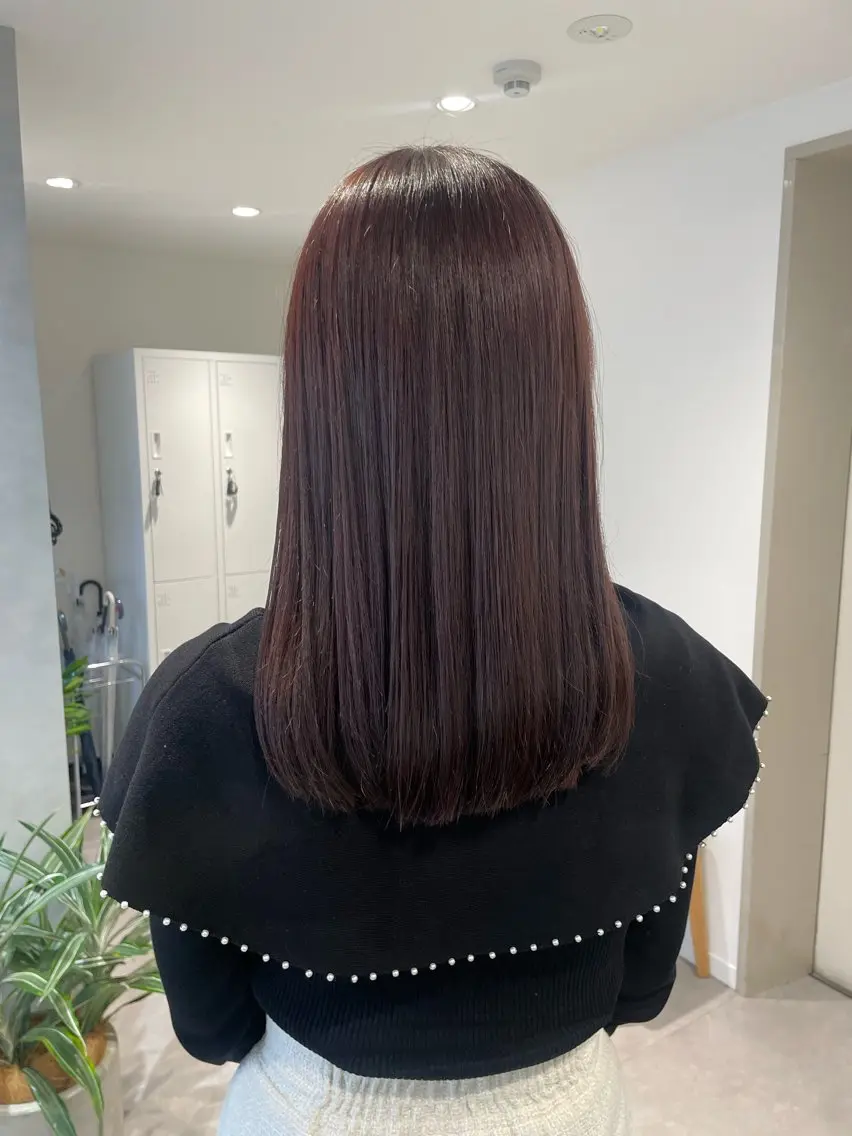 セミロング カラー Hatsune 🐯レイヤーカットのヘアスタイル