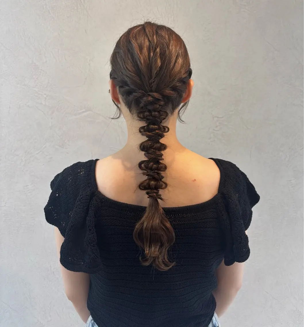 ロング ヘアアレンジ ヘアセット 🎀nonoka🎀 カラーモデル募集中✨のヘアスタイル