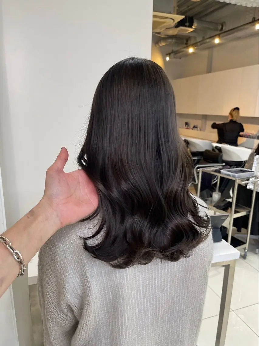 ロング カラー ブリーチ ブリーチなしカラー エクステ 縮毛矯正 kayo吉祥寺カラー モデル募集中✨のヘアスタイル