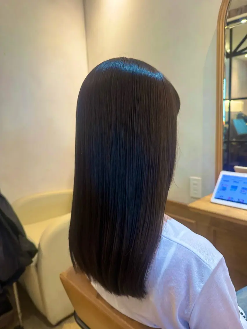ロング カラー カット ヘアカラー トリートメント 💛似合わせ×艶髪 空陽💙のヘアスタイル