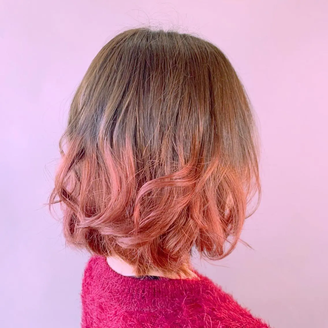 ミディアム カラー ヘアカラー トリートメント 福森 みずきのヘアスタイル