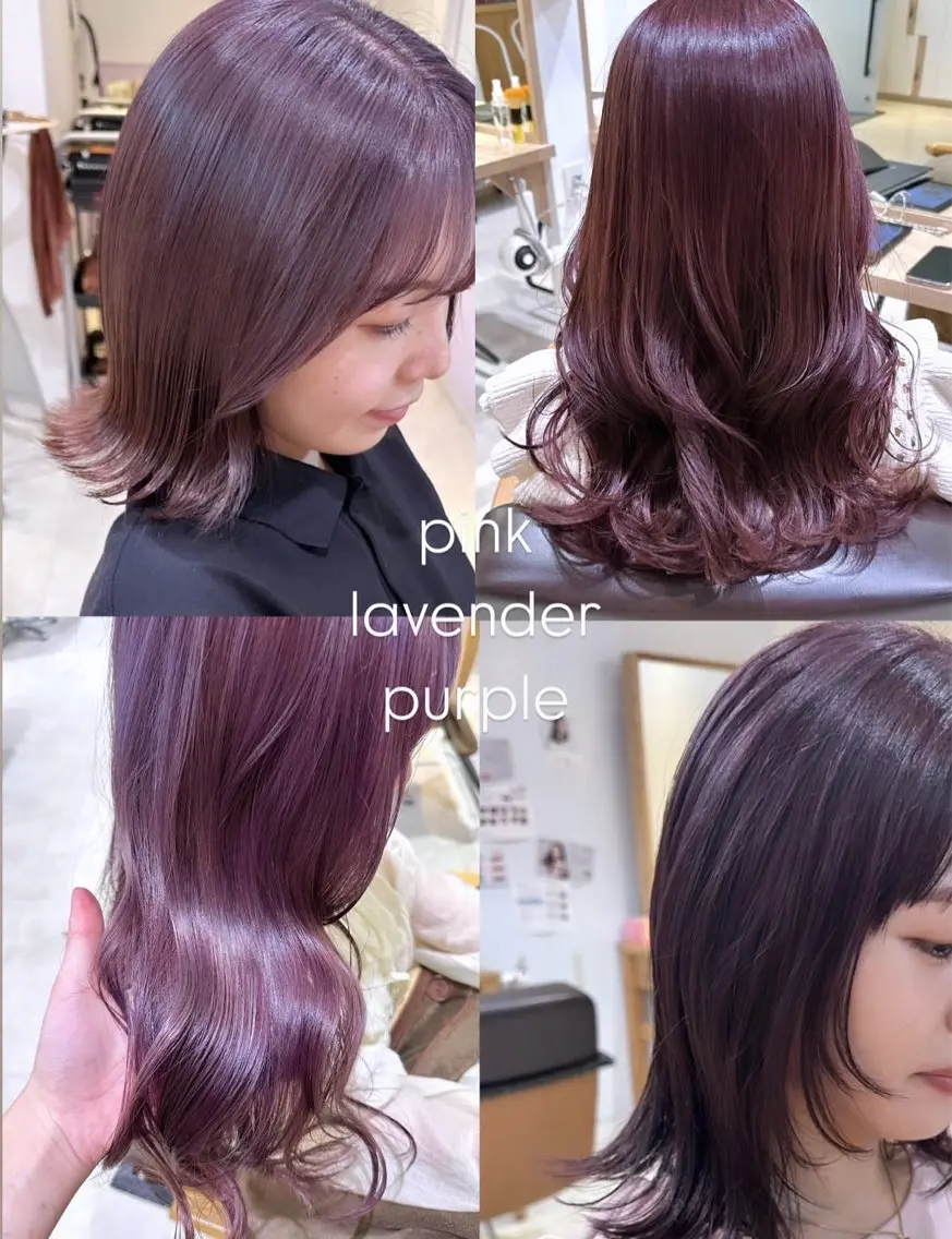 ミディアム カラー カット ヘアカラー トリートメント 服部 真帆のヘアスタイル