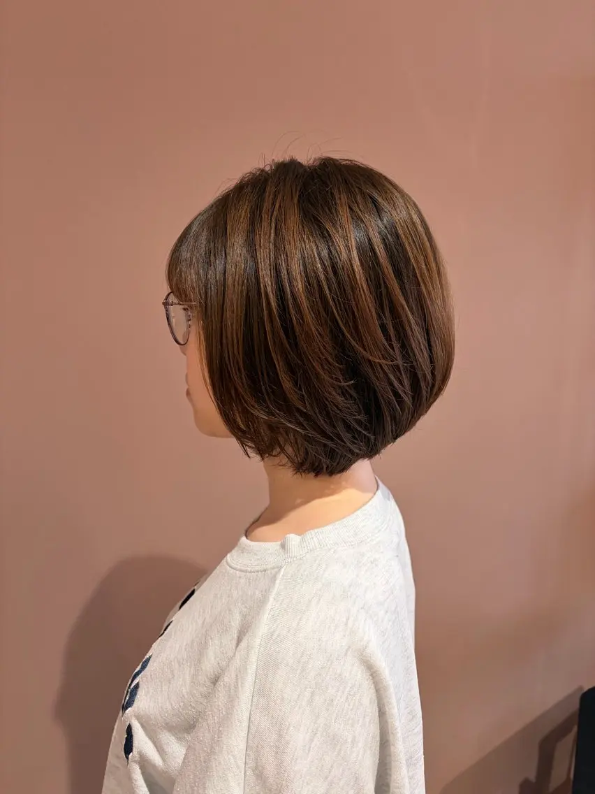ショート ボブ カット 竹田 こころのヘアスタイル