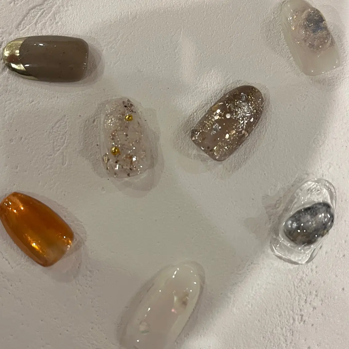 ネイル アートネイル グリーン その他(ネイル) nail slow.のネイルデザイン