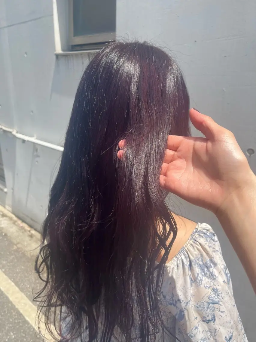 ロング saaya💙 レイヤーカットのヘアスタイル