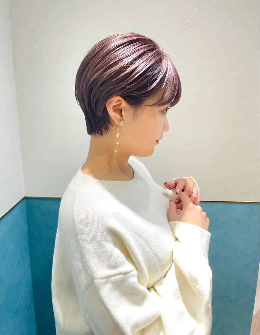 ショート ショートボブ ボブ ショートヘア ショート/ボブ 艶髪カラーTOSHIのヘアスタイル