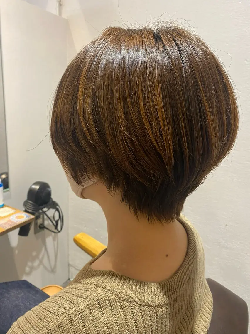 ショート カラー ショートヘア KANA🌿透明感/ レイヤーcut🌿のヘアスタイル