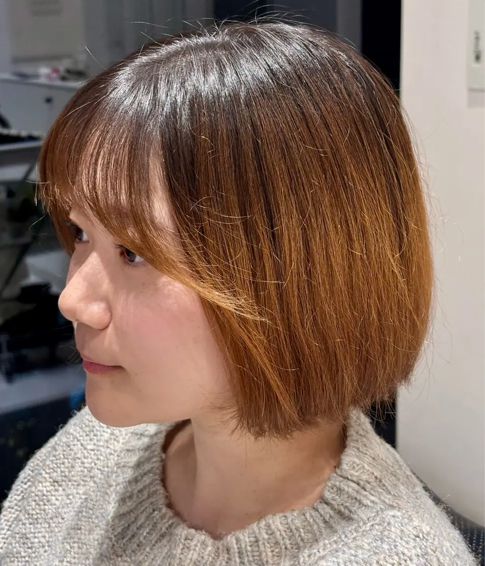 ショート ボブ 石村  カットモデル 丁寧なカットブロー✨のヘアスタイル