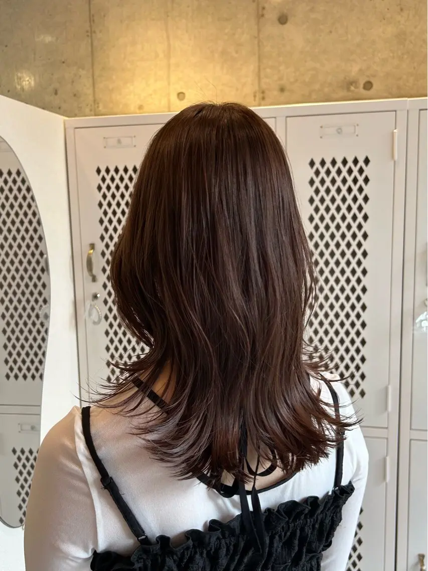 ミディアム ヘアカラー 似合わせカット＆艶 カラー🤍ヒナタ🤍のヘアスタイル
